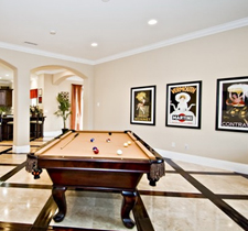 staged game room in temecula wine country